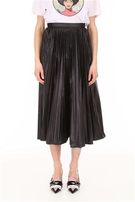 prada nylon skirt|Prada pleated skirt.